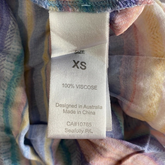 SEAFOLLY  Striped Off The Shoulder Dress Size XS 8 - Picture 6 of 6